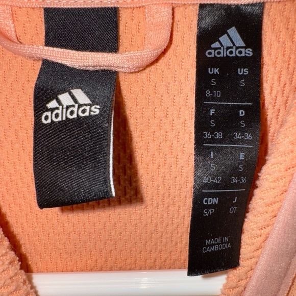 Adidas Woman’s Light Orange Hoodie - Picture 3 of 6